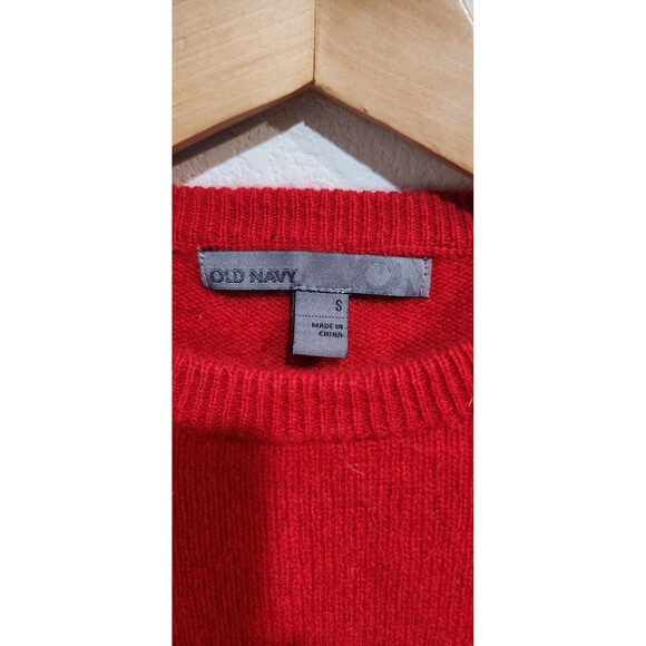 Old Navy Cashmere Sweater S Small Womens Red Crewneck - Picture 3 of 8